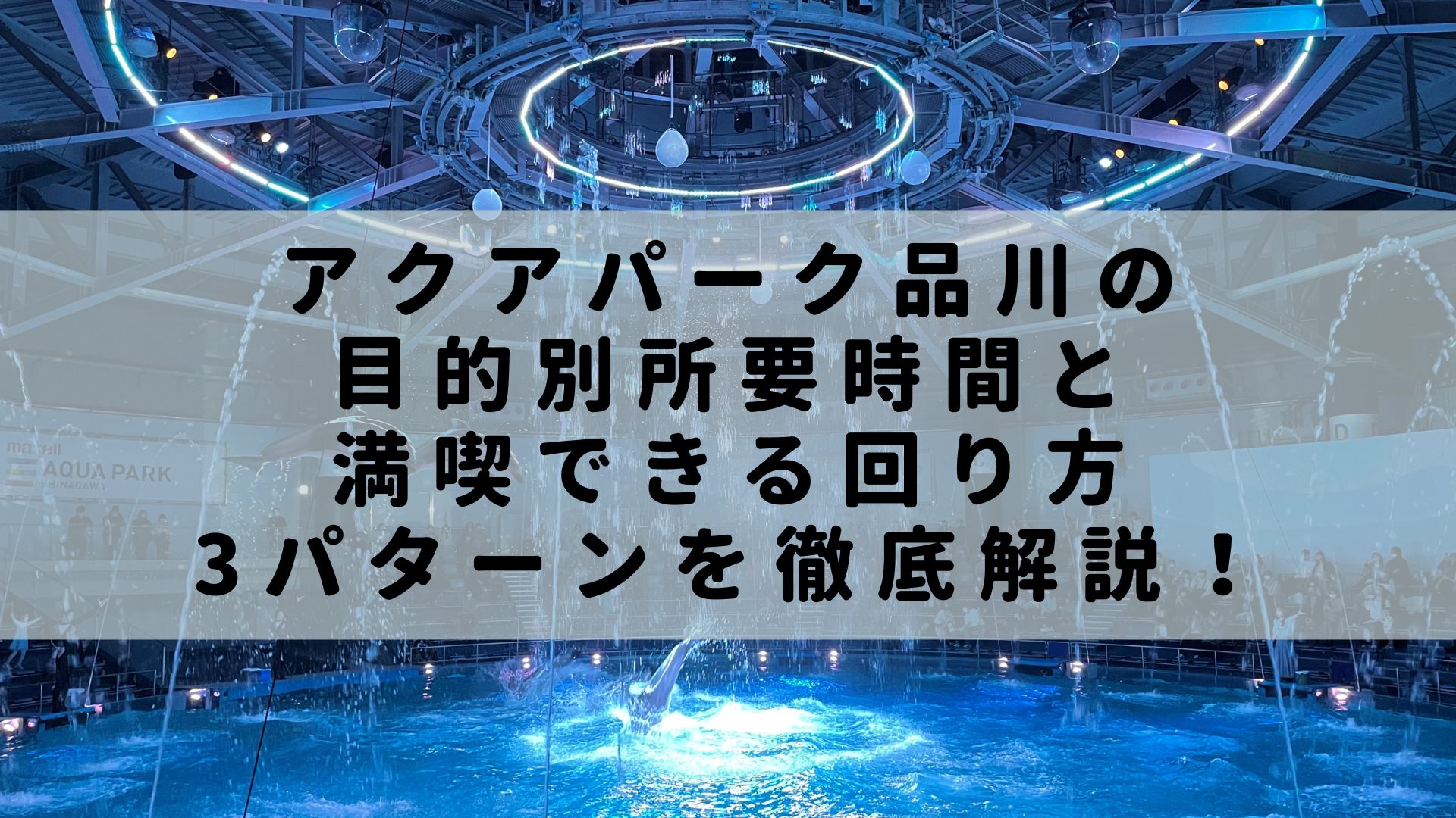 アクアパーク品川の目的別所要時間と満喫できる回り方3パターンを徹底解説 Rashiku Like